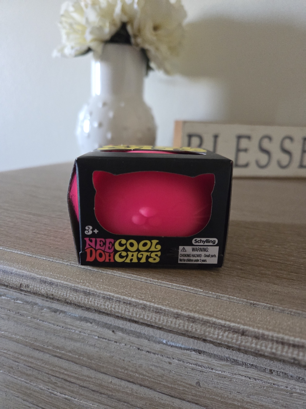 Needoh Cool Cats In Pink- Authentic